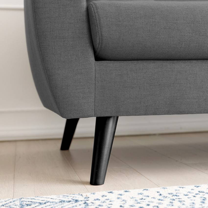 Divano 3 posti da salotto design moderno nordico resistente Albizia