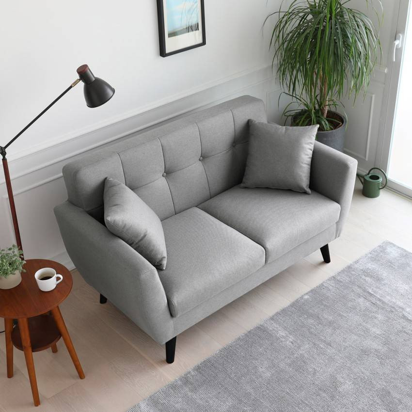 Divano 2 posti stile nordico imbottito elegante moderno Erythrina
