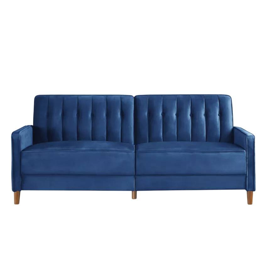 Divano convertibile 2 posti in tessuto velluto design Jacaranda