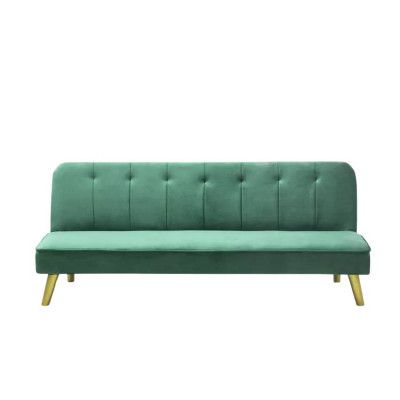 Divano convertibile 2 posti in tessuto velluto design moderno Paulonia