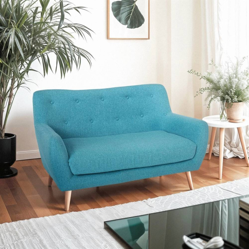 Divano 2 posti in tessuto stile scandinavo confortevole moderno Gelso