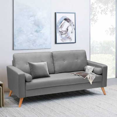 Divano 3 posti stile scandinavo moderno tessuto confortevole Thuja